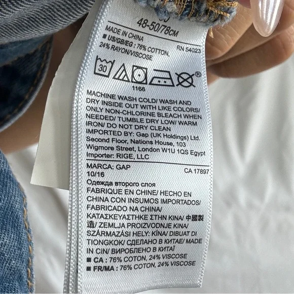 Gap Denim Wrap Tie Skirt - Picture 9 of 11